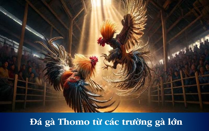 Đá gà Thomo từ các trường gà lớn tại Campuchia